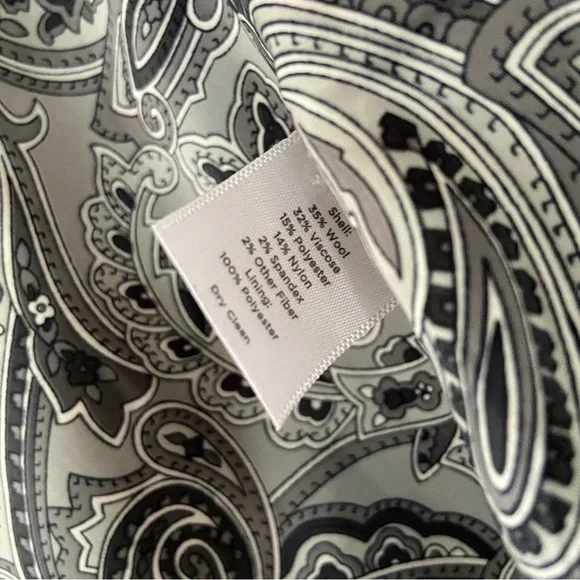 Talbots Blazer Womens 12 Gray Wool Blend Preppy Classic Careerwear Academia EUC - Picture 12 of 12